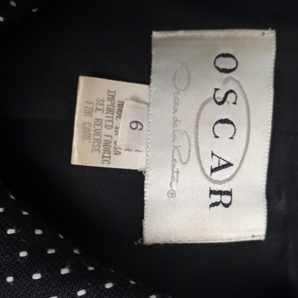 OSCAR by Oscar de la Renta Polka-dot Skirt Suit - Picture 4 of 9